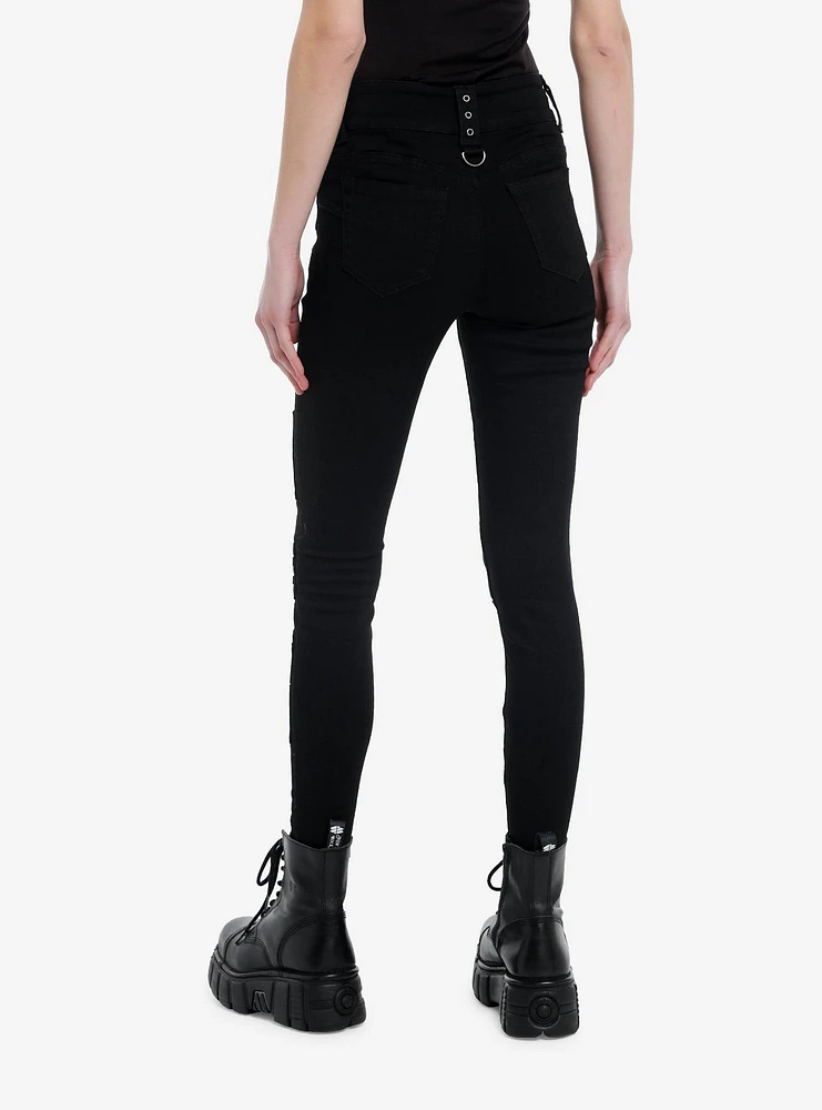 Cosmic Aura Witchy Patches Super Skinny Jeans