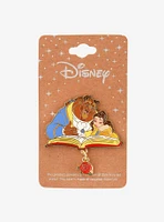 Disney Beauty and the Beast Belle & Beast Reading Dangling Charm Enamel Pin — BoxLunch Exclusive