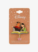 Disney Mulan Shang & Mulan Reading Dangling Charm Enamel Pin — BoxLunch Exclusive