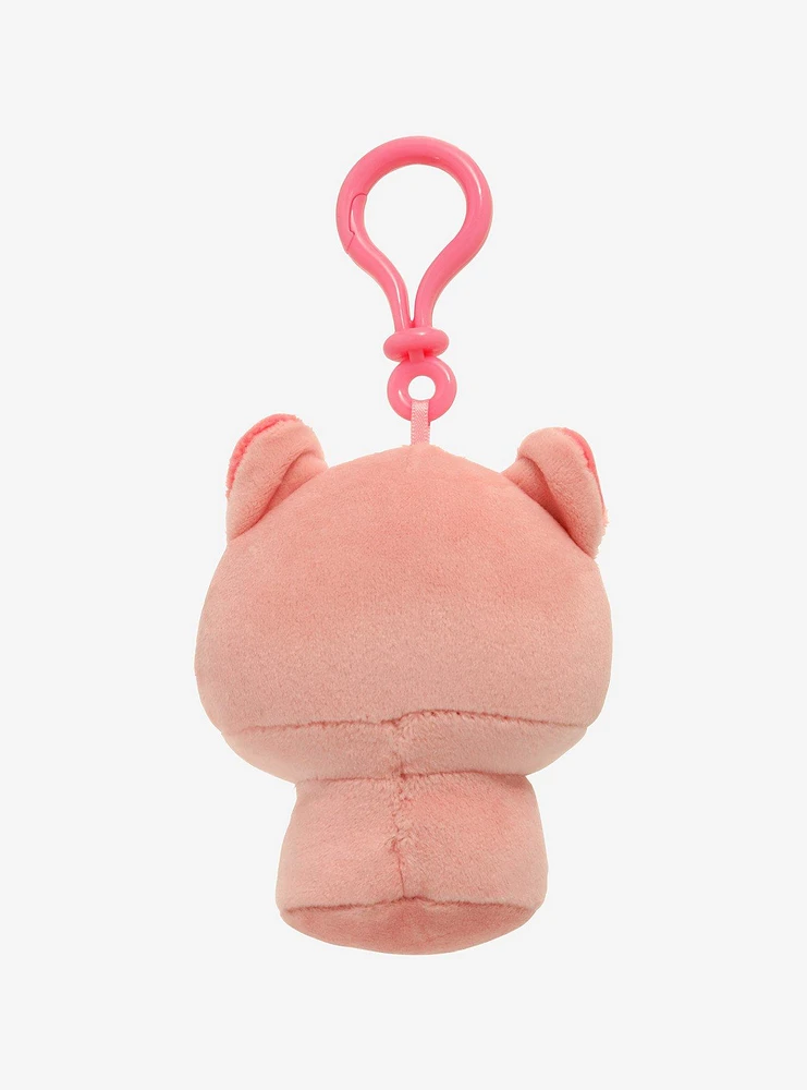 Pixie Pink Cat Plush Key Chain