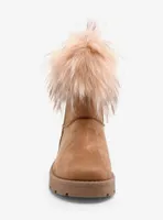 Dirty Laundry Brown Faux Fur Lined Boots
