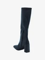 Chinese Laundry Black Square Toe Knee-High Boots