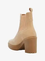 Chinese Laundry Taupe Heel Boots