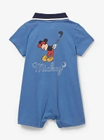 Disney Mickey Mouse Golf Letterman Infant Romper — BoxLunch Exclusive