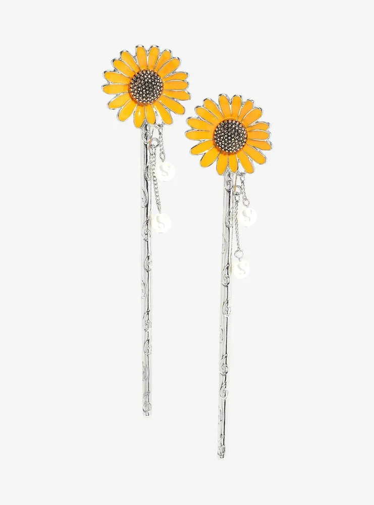 Thorn & Fable Sunflower Hair Stick Set