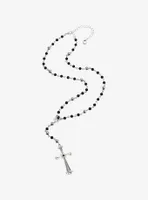 Social Collision® Spider Cross Rosary Necklace