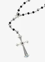 Social Collision® Spider Cross Rosary Necklace