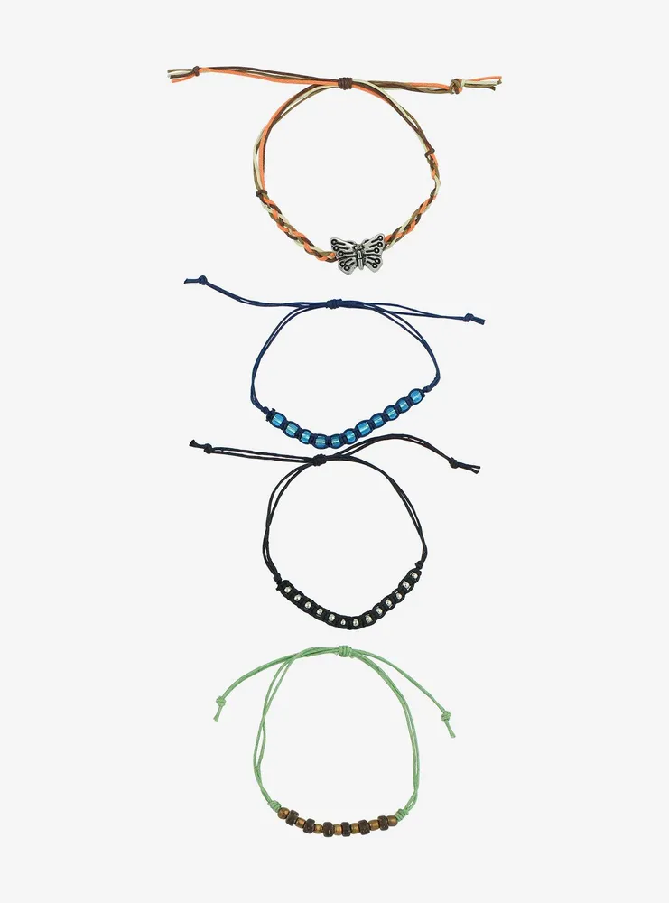 Thorn & Fable Butterfly Braid Cord Bracelet Set