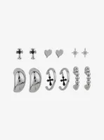 Social Collision® Cross Hoop Earring Set