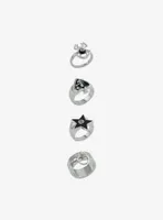 Social Collision® 8 Ball Spider Chunky Ring Set