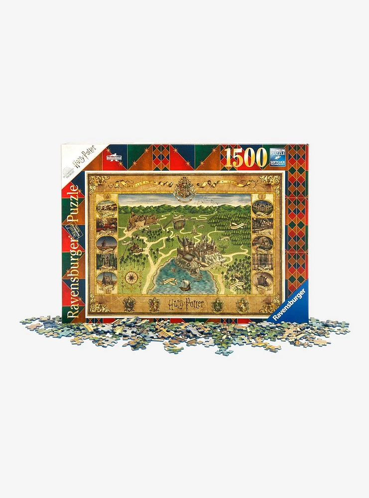 Harry Potter Hogwarts Map 1500-Piece Puzzle