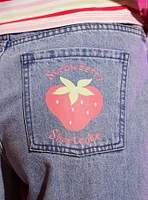 Strawberry Shortcake Wide-Leg Jeans