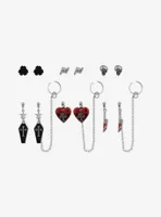 Social Collision® Coffin Heart Cuff Earring Set