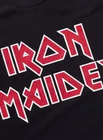 Iron Maiden Glitter Logo Boyfriend Fit Girls T-Shirt