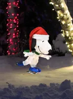 Peanuts Snoopy 3D Skating LED Yard Decor