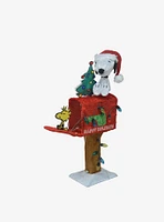 Peanuts Snoopy Tree on Mailbox Yard Decor