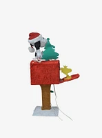 Peanuts Snoopy Tree on Mailbox Yard Decor