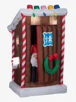 Santa's Outhouse Animated Airblown