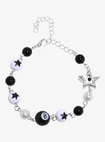 Social Collision® 8 Ball Star Chain Bracelet