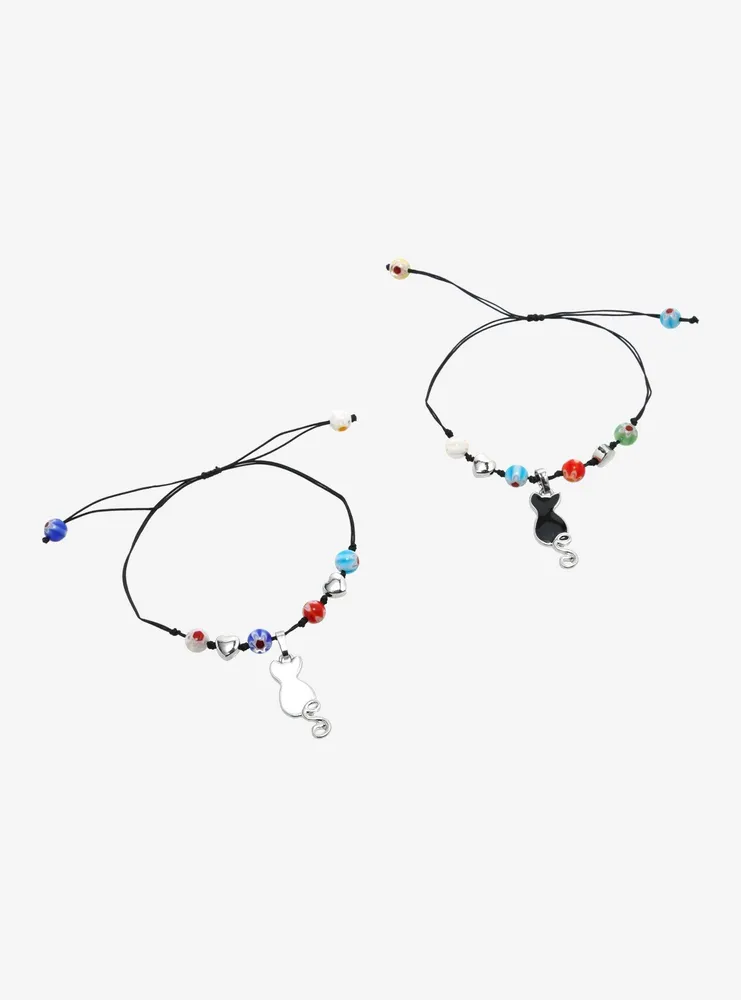 Sweet Society Cat Color Beads Best Friend Cord Bracelet Set