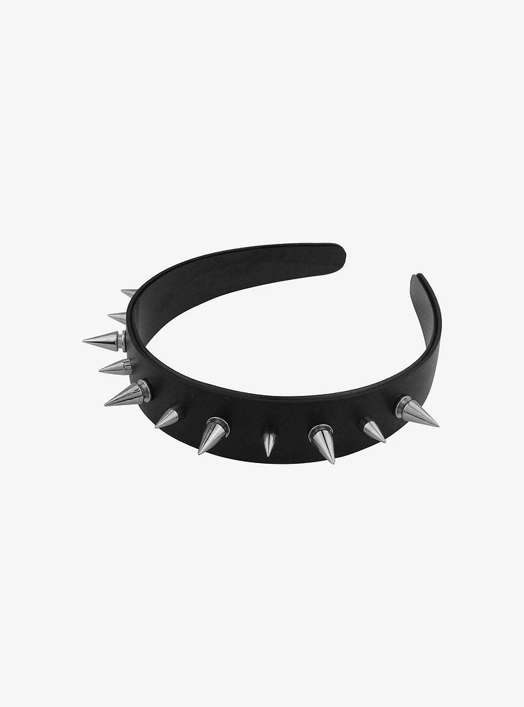 Social Collision® Spiked Faux Leather Headband