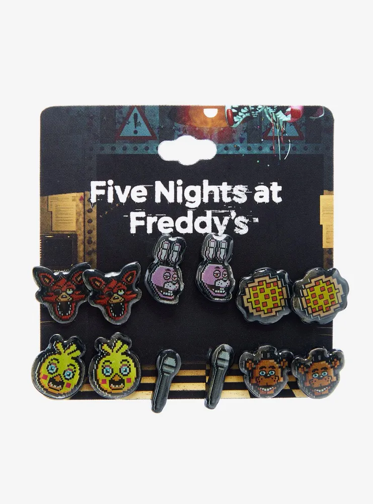 Five Nights At Freddy's 8-Bit Earring Set