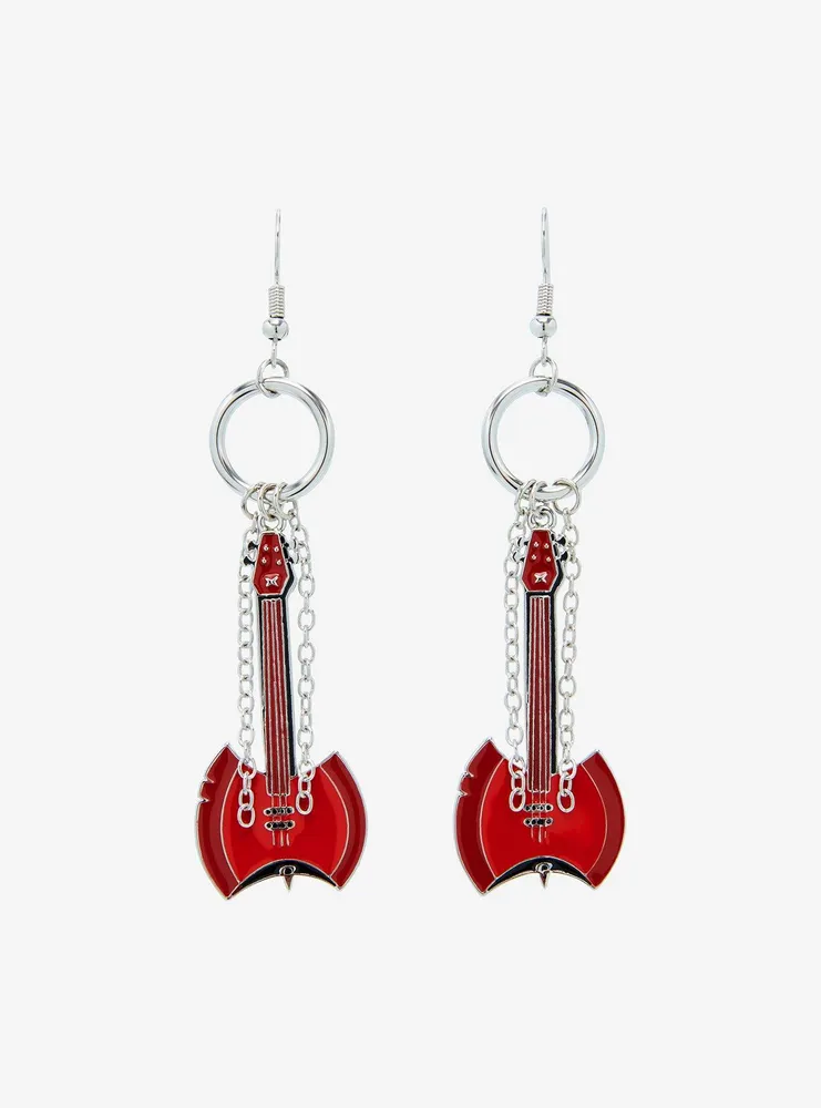 Adventure Time Marceline Bass Guitar Drop Earrings