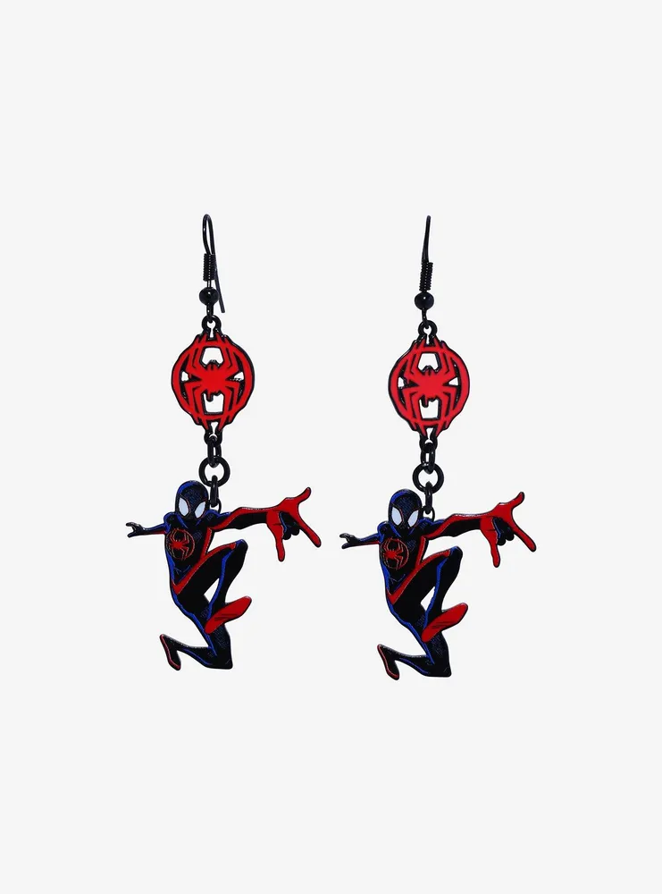 Spider-Man: Across The Spider-Verse Miles Morales Drop Earrings