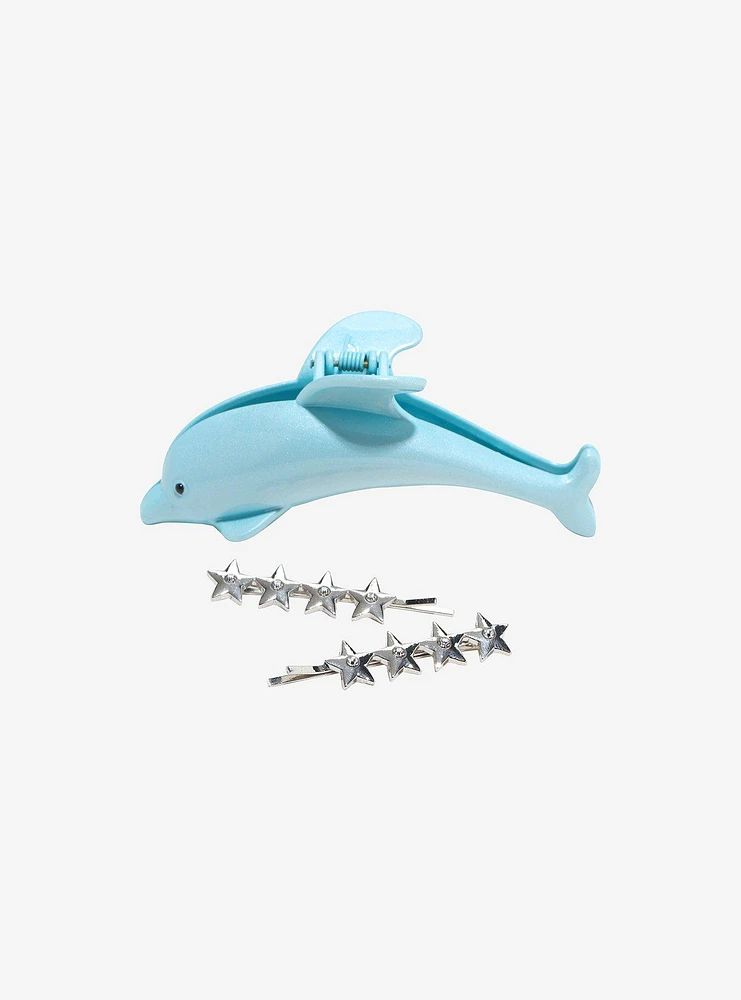 Sweet Society Dolphin Star Hair Clip Set