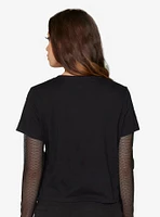 South Park Goth Kids Fishnet Girls Long-Sleeve Twofer