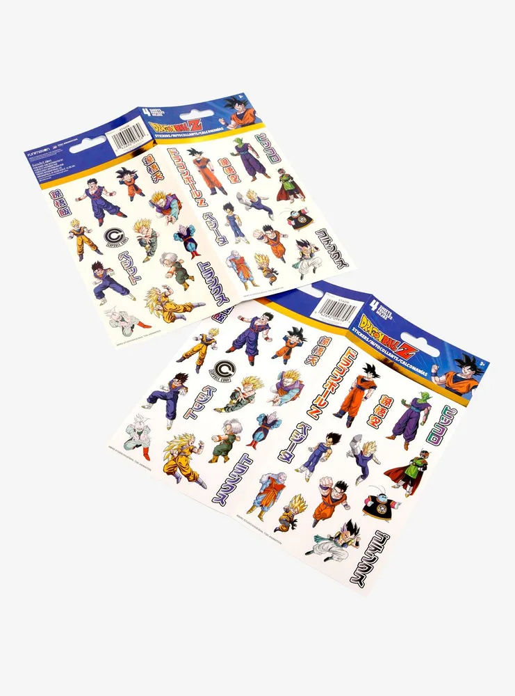 Dragon Ball Z Characters Sticker Set