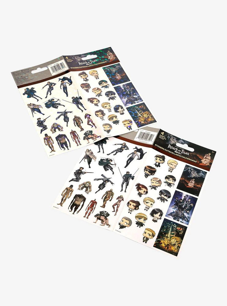 Attack On Titan Sticker Sheet