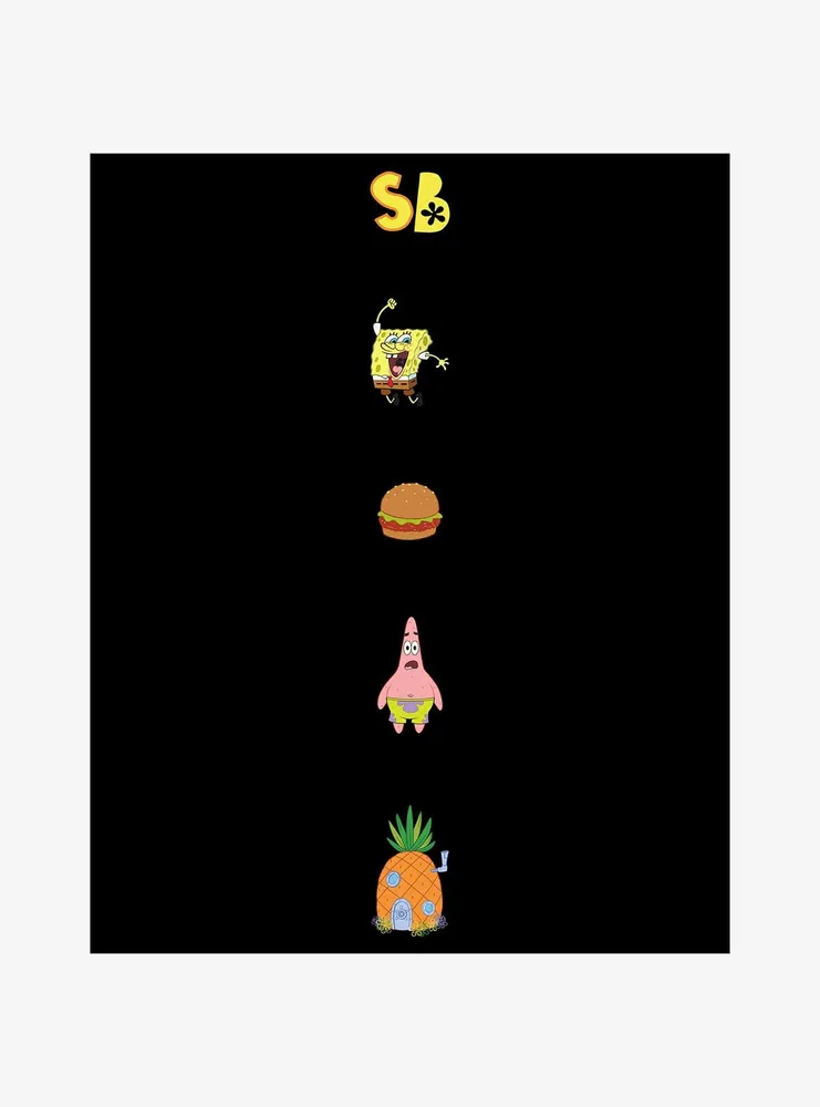 SpongeBob SquarePants Character Icons Jogger Sweatpants