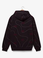 Naruto Shippuden Akatsuki Clouds Patterned Hooded Sweatshirt - BoxLunch Exclusive