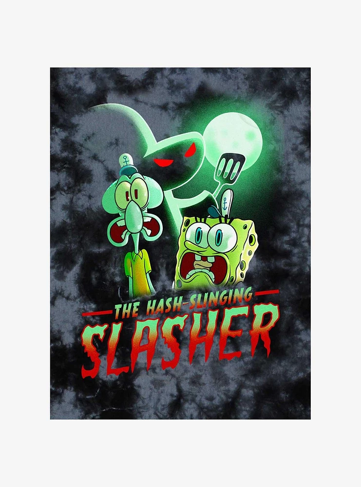 SpongeBob SquarePants Hash Slinging Slasher Tie-Dye T-Shirt