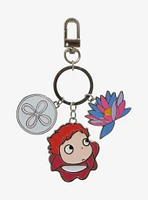 Studio Ghibli Ponyo Floral Multi-Charm Keychain