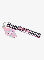 Sanrio My Melody Racing Suit Wristlet Strap Keychain