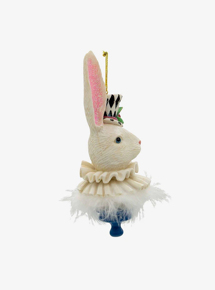 Disney Alice in Wonderland Rabbit Resin Ornament