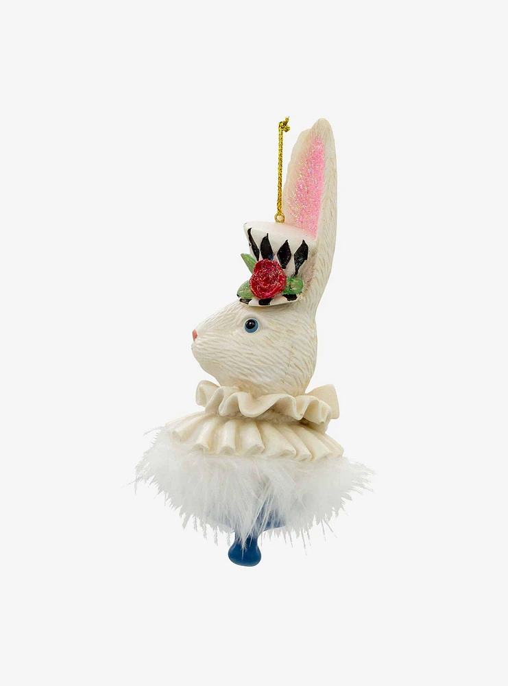 Disney Alice in Wonderland Rabbit Resin Ornament