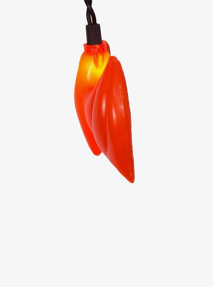 Purple and Orange Bat Icicle Light Set