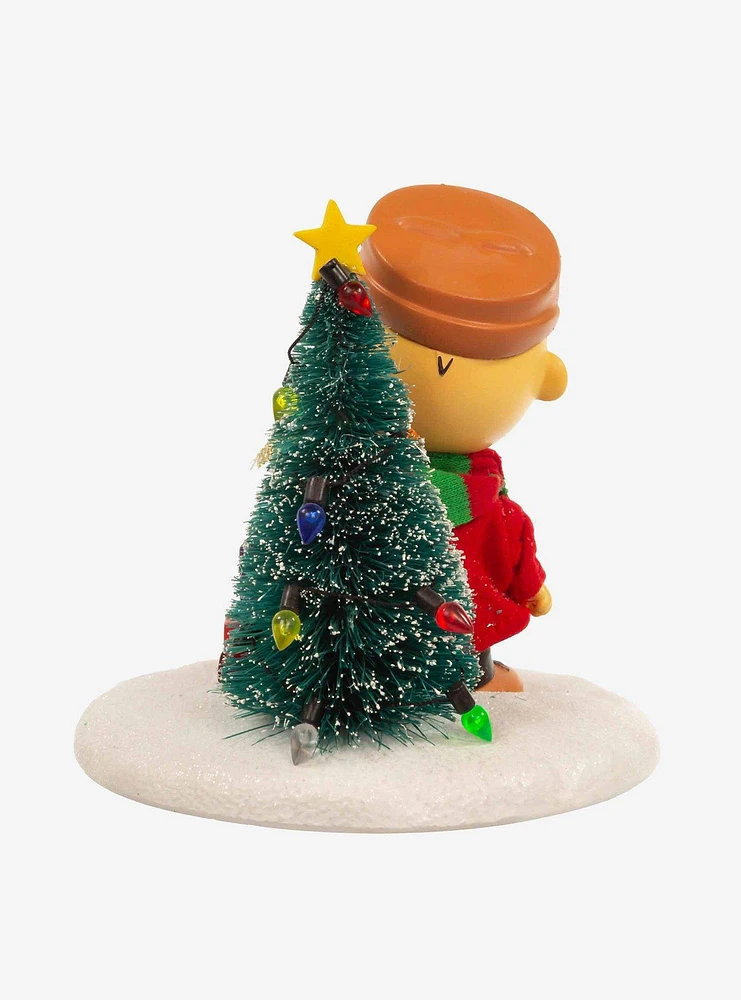 Peanuts Charlie Brown with Tree Fabric Mache Figure
