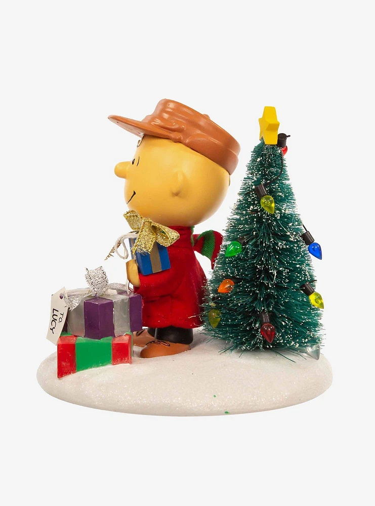 Peanuts Charlie Brown with Tree Fabric Mache Figure