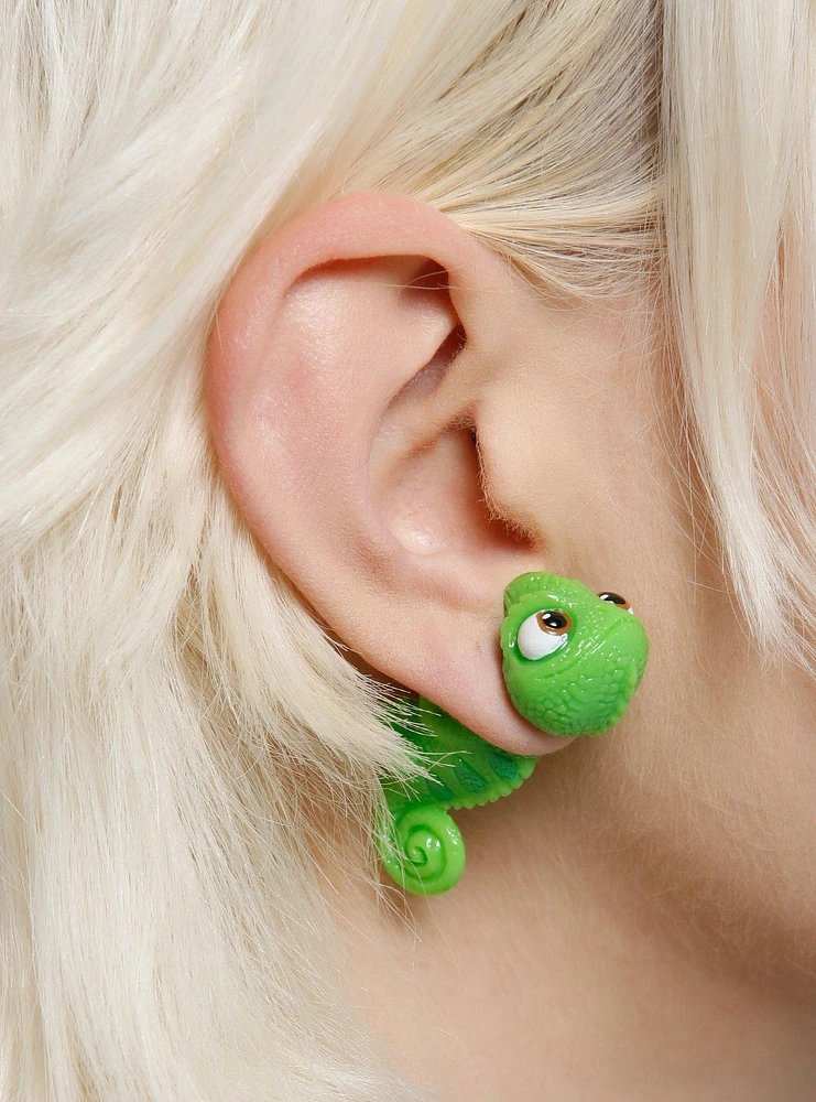 Disney Tangled Pascal Front/Back Earrings