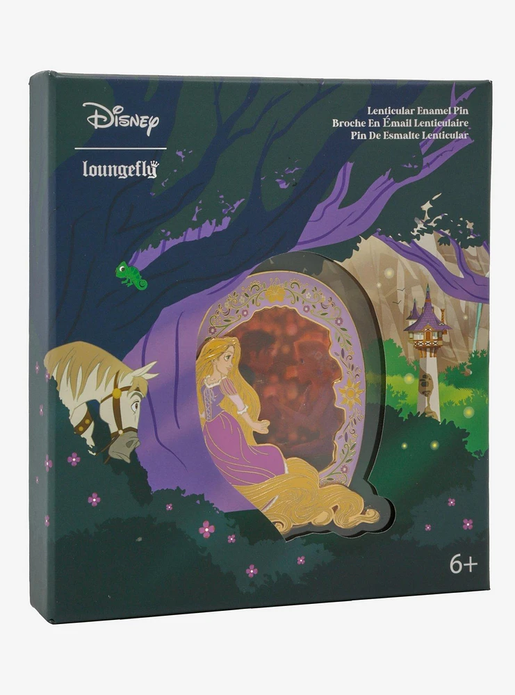 Loungefly Disney Tangled Rapunzel Lenticular Enamel Pin
