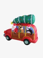 Santa's Christmas Woody Inflatable Decor