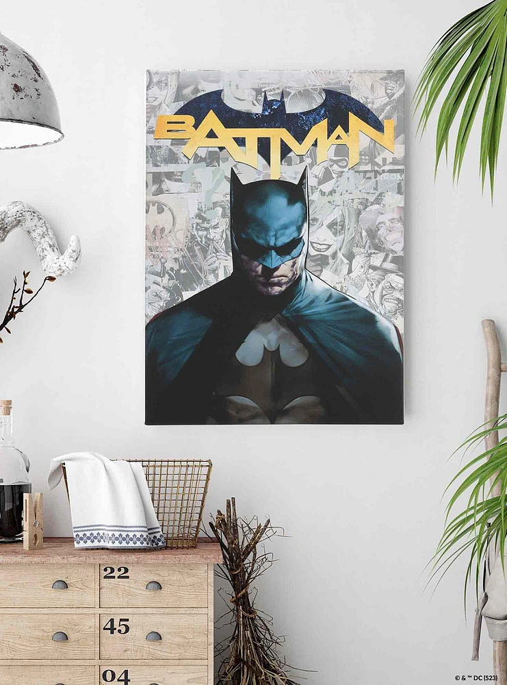 DC Comics Batman Villain Background Canvas Wall Decor