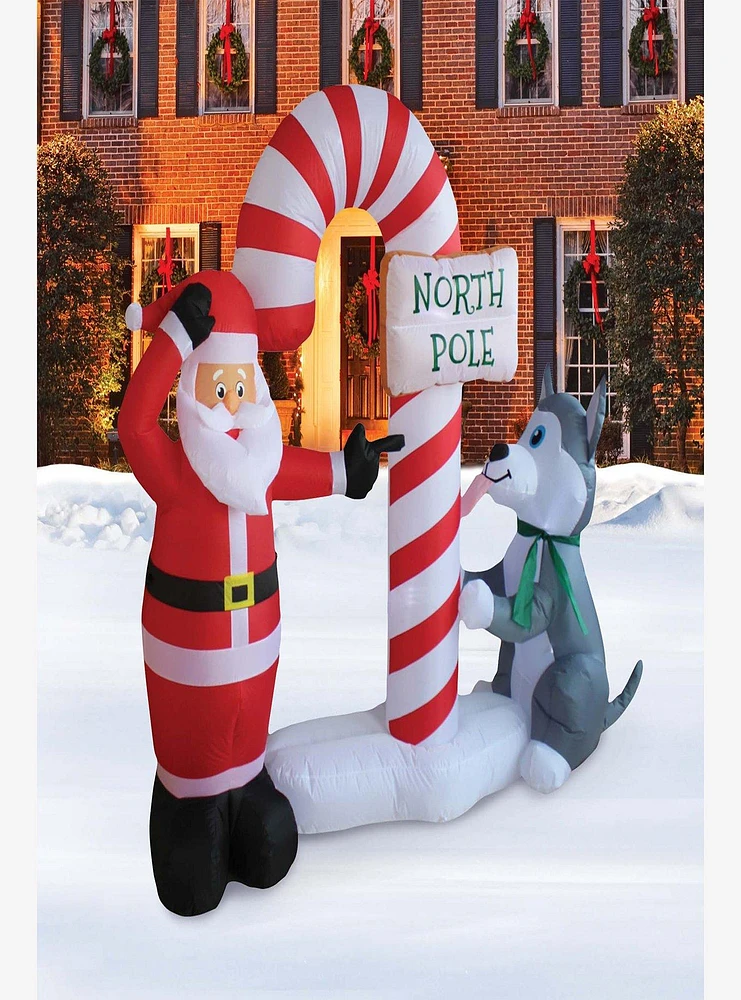 Santa's Doggy Dare Inflatable Decor