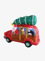 Santa's Christmas Woody Inflatable Decor