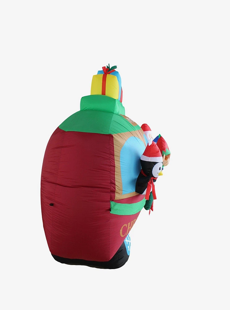 Christmas Caboose Inflatable Decor