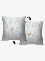 Disney Winnie The Pooh Snow Angels Printed Throw Pillow